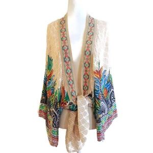 Tan Boho Kimono Cardigan